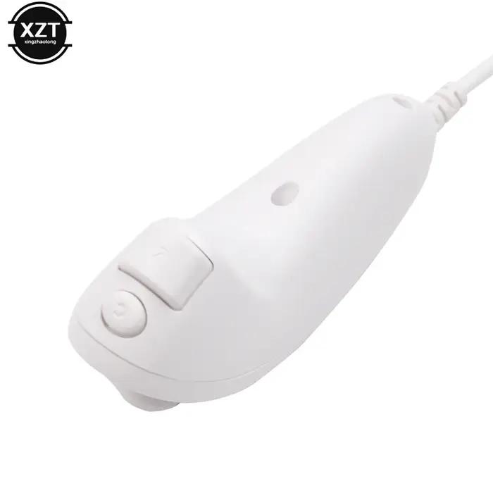Contrôleur de poignée gauche de jeu pour Nintendo Wii Nunchuck, contrôleur de poignée incurvée à la