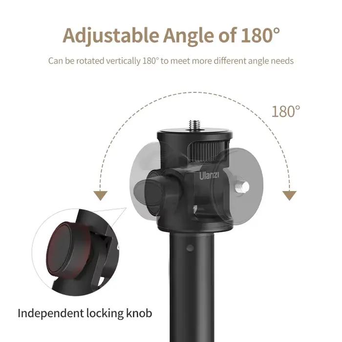 Trépied extensible Ulanzi MT-79 avec vis 1/4 ''pour appareil photo reflex numérique Smartphone, lumi