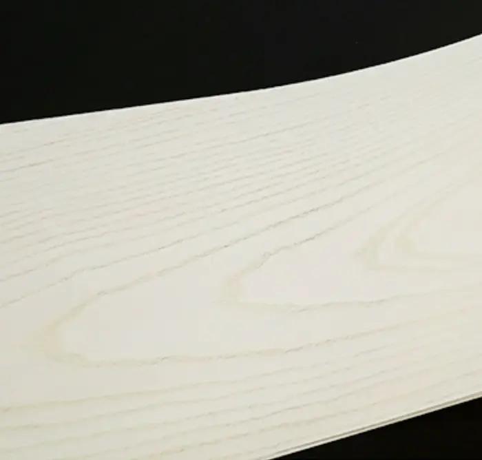 Feuilles de placage de bois blanc naturel, L:2.8 mètres, Largeur: 210mm T:0.3mm, Décoration de porte