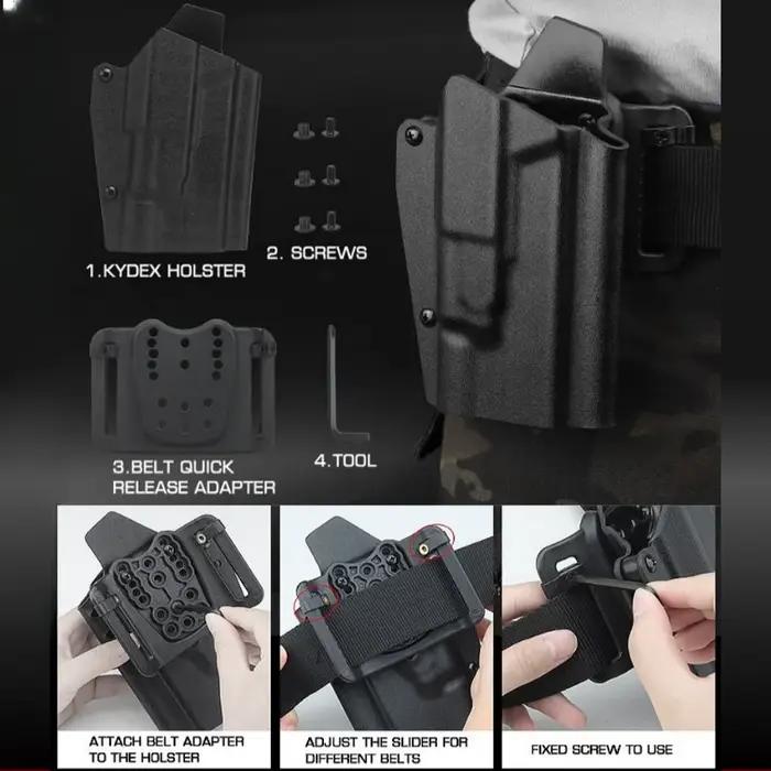 Kydex – étui pour pistolet de chasse G-X300, lumière de chasse, manchon spécial à traction rapide po