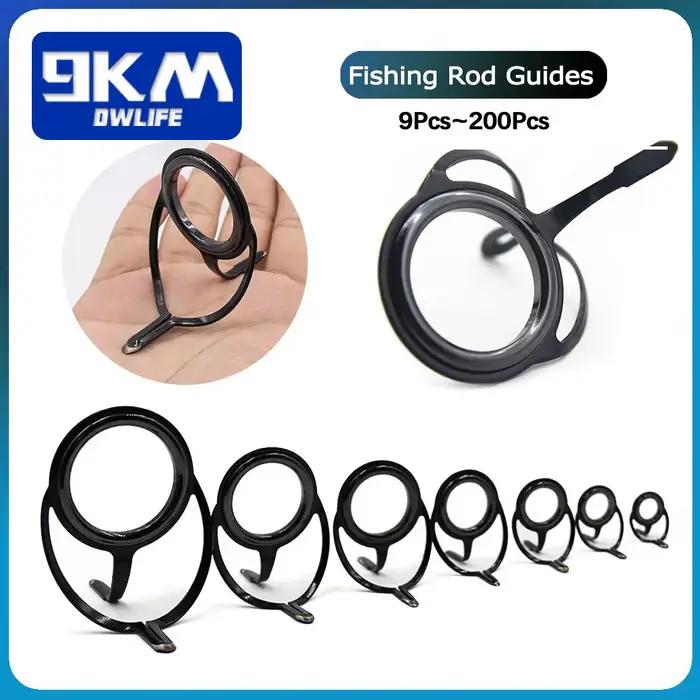 Kit de réparation de canne à pêche, composants de construction de canne à pêche rotative, Guides de
