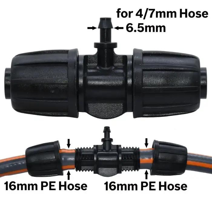 KESLA-Connecteur de tuyau en T avec verrouillage fileté, adaptateur d'eau d'irrigation de jardin ver