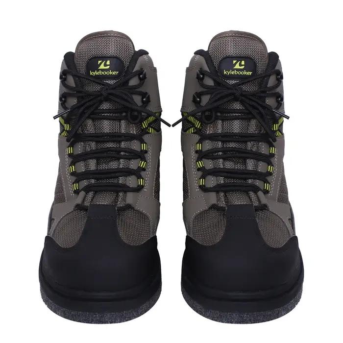 Bottes de pataugeoire légères pour hommes, chaussures de pataugeoire à semelle en feutre, chaussures