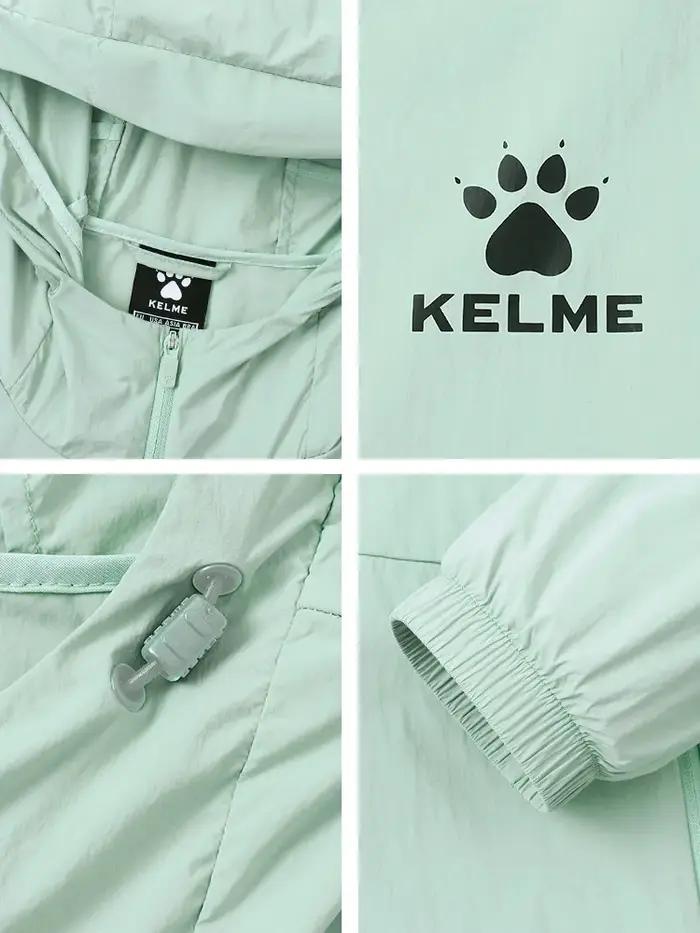 Kelme veste de course pour hommes imperméable à capuche mince course en plein air veste coupe-vent F