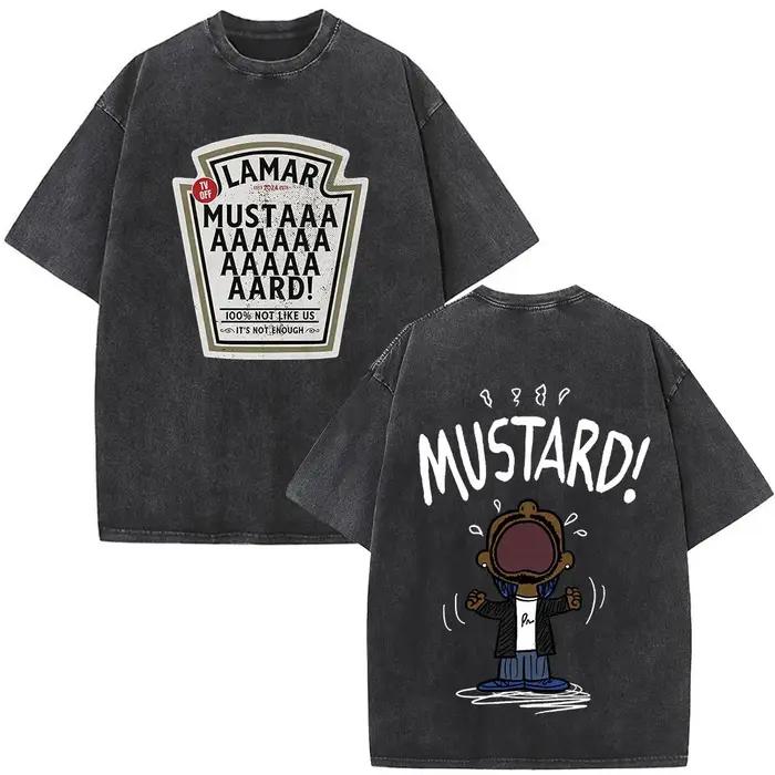 Lavé Vintage rappeur Kendrick Lamar Album Merch T-shirts vêtements pour hommes Hip Hop rétro surdime