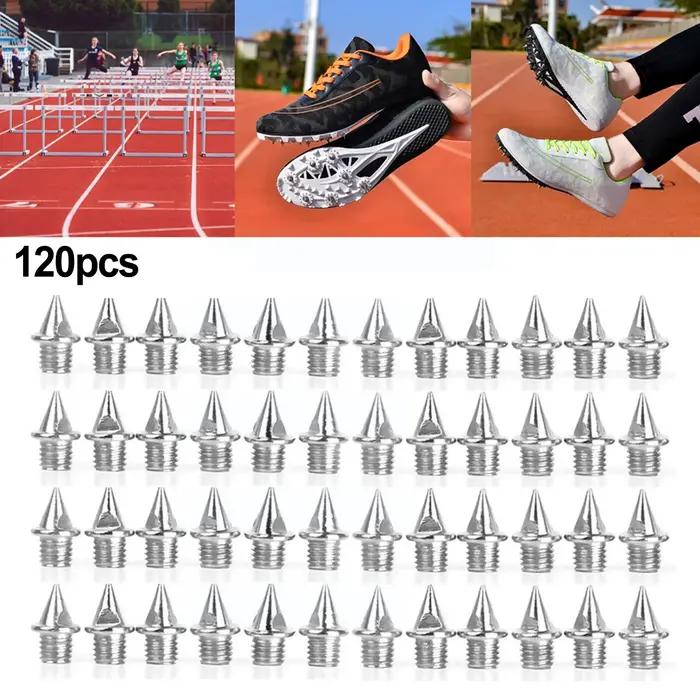 Pointes en acier pour chaussures, pointes argentées et dorées, compétition cross-country, course à p