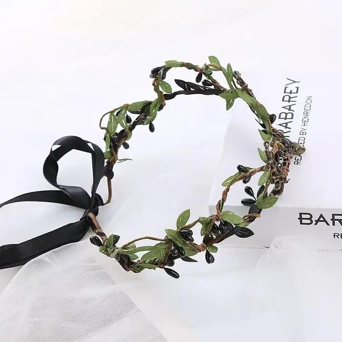 Couronne d'elfe, diadème d'elfe, serre-tête de vigne, couronne de sorcière féerique, bandeau gothiqu