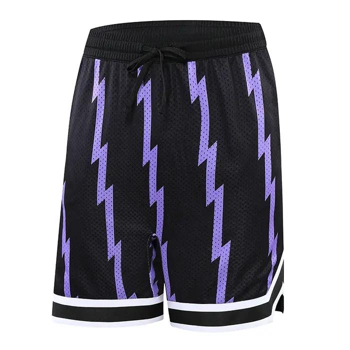 Garçons basket-ball course sport ample grande taille Shorts cravate avec imprimé de rue américaine c
