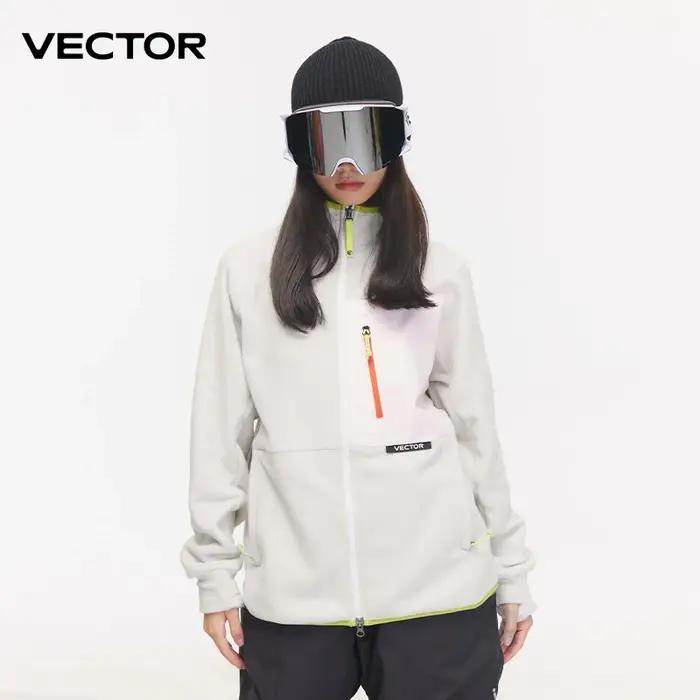 VECTOR veste polaire femme automne hiver manteaux chauds hommes vêtements 2023 contraste manches swe