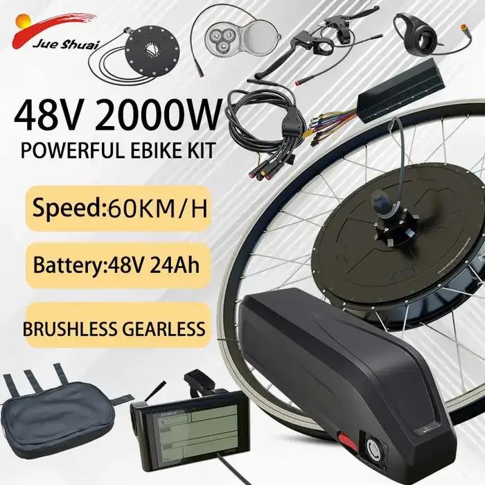 Kit de conversion de vélo électrique avec batterie 24 Ah, 26-29 pouces, 700C, 27,5, kit de conversio