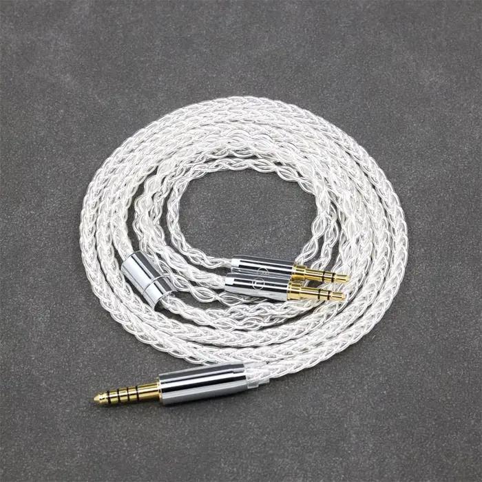 8 Core 99% 7n Pure Silver Palladium Câble pour écouteurs pour Hifiman Sundara Ananda HE1000se v2 HE6