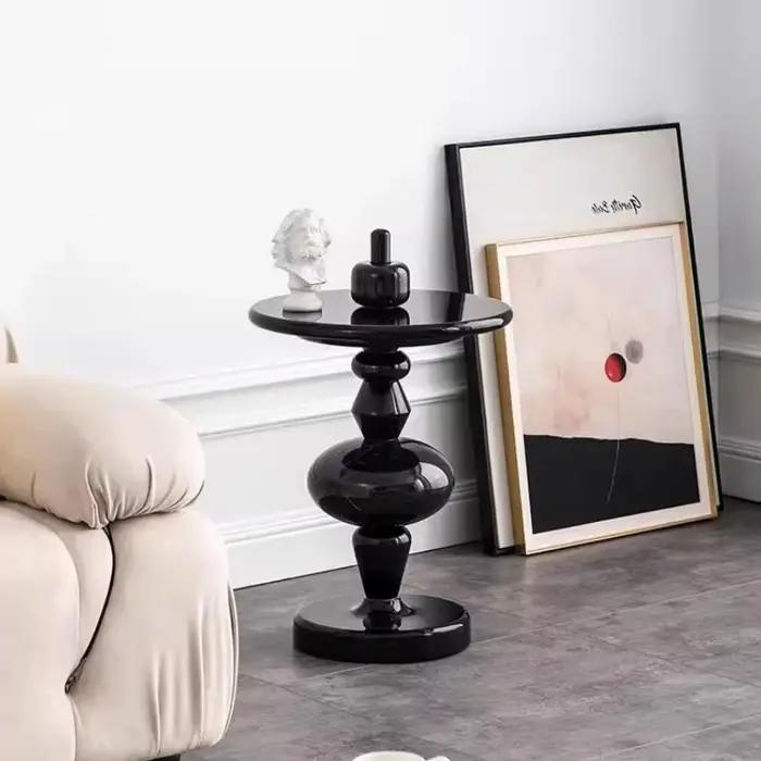  Table d'appoint scandinave, bureau de vie d'accent coloré, armoire de chevet créative, table d'app