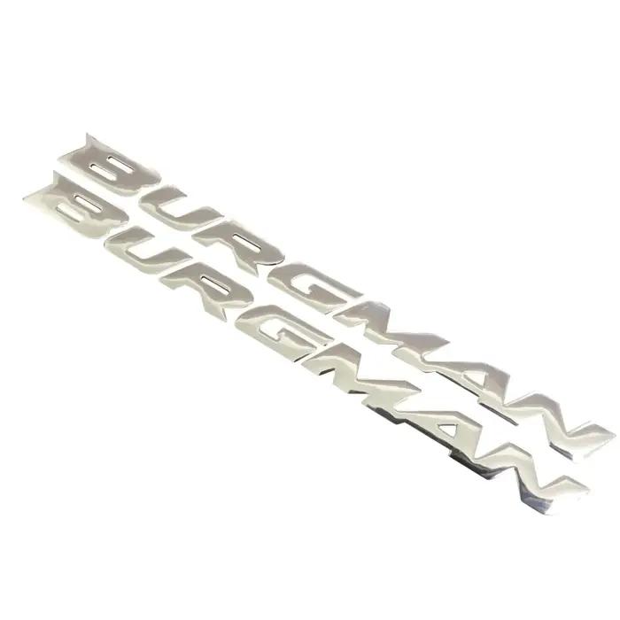 Yecnecty 1 ensemble 3D Chrome moto emblème Badge décalcomanies Scooter autocollants réfléchissants p