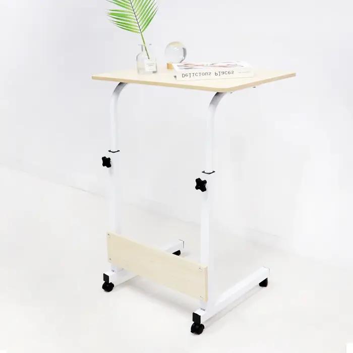 Table d'appoint mobile facile, hauteur réglable, lit de magasin, bureau auxiliaire, salon, chambre à