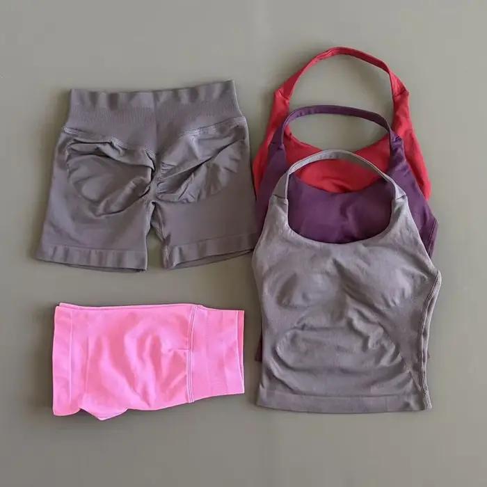 HISTELLO – ensemble 2 pièces pour femmes, haut à bretelles, soutien-gorge et short, vêtements d'entr