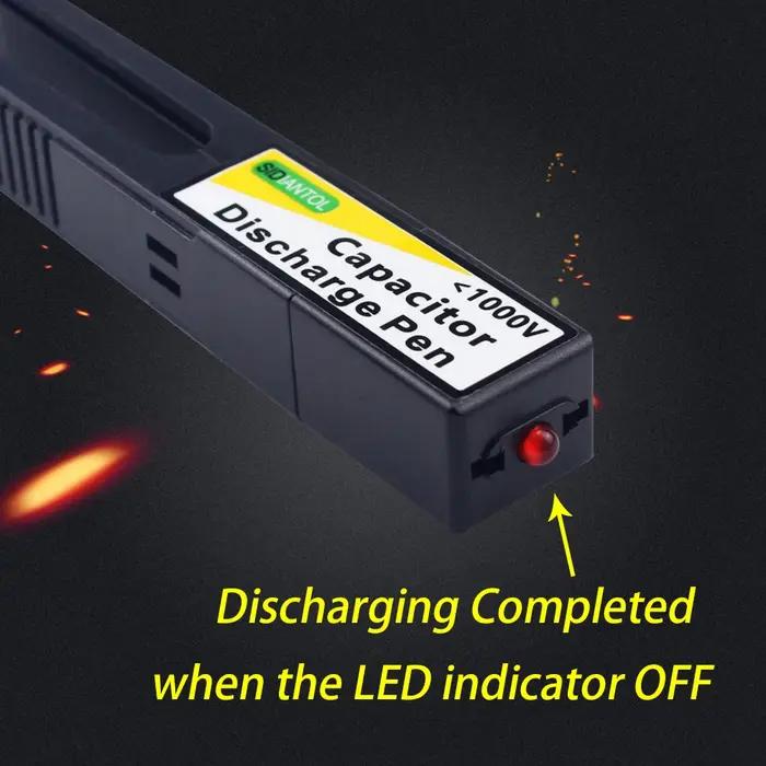 Stylo de décharge de condensateur, outil de décharge rapide haute tension, déchargeur numérique Spar