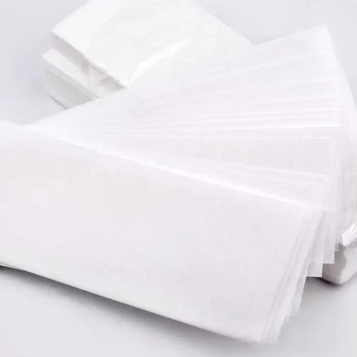 100 pièces épilation non tissé corps tissu cheveux enlever cire rouleaux de papier haute qualité épi