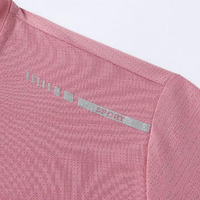 T-shirt course femmes réfléchissant élastique respirant séchage rapide glace soie été