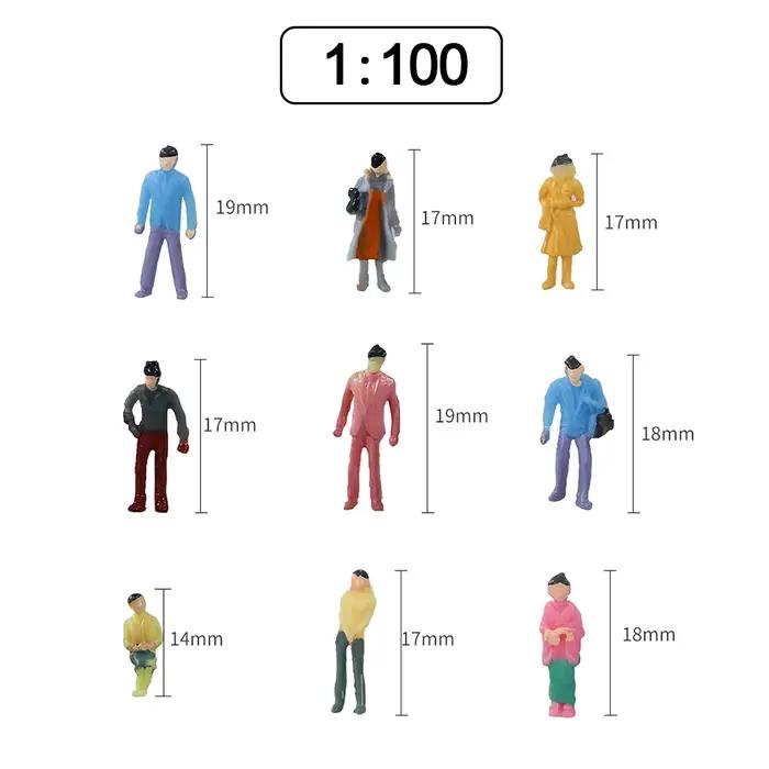 100 pièces 1:100/150/200 échelle modèle figurines miniatures échelle N scènes peintes modélisation p