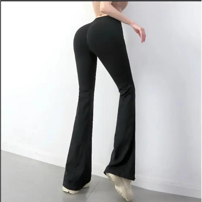 Leggings évasés pour femmes pantalons de Yoga gymnastique Fitness sport taille haute Fitness décontr