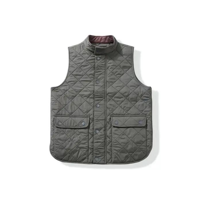 Nouveau gilet matelassé en velours côtelé épais et coton pour hommes pour l'automne et l'hiver