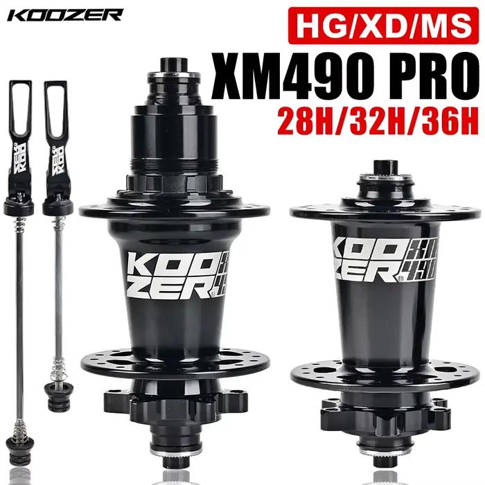 Moyeux de vélo KOOZER XM490 PRO 28/32/36 trous Qr à travers TA arbre en acier 4 roulements 6 cliquet
