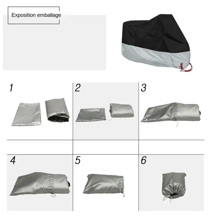 Housse de moto imperméable toutes saisons