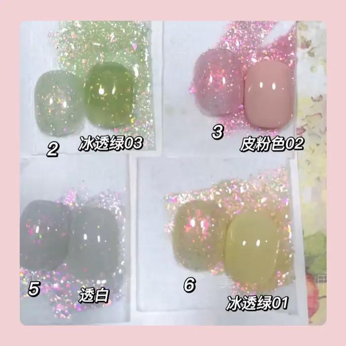 15ml Aurora sirène brillant Gel vernis à ongles paillettes irisée tremper Gel UV vernis Semi-permane