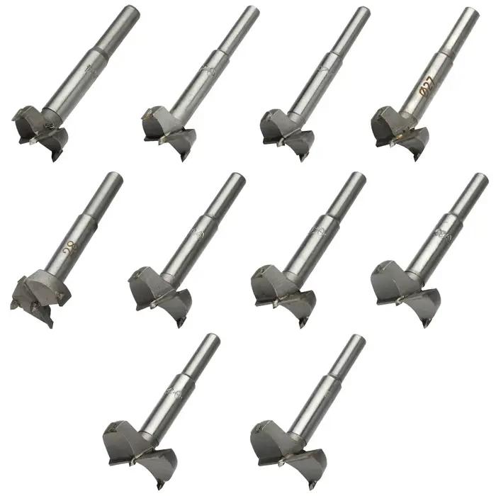 Forstner-Forets d'alésage en acier au carbone, travail de calcul, auto-centrage, scie cloche, carbur