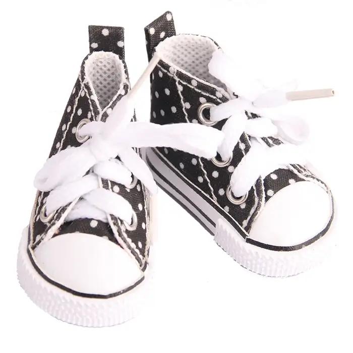 Chaussures en toile pour poupée EXO Nancy, 5cm, faites à la main, 12 couleurs, Mini chaussures en to