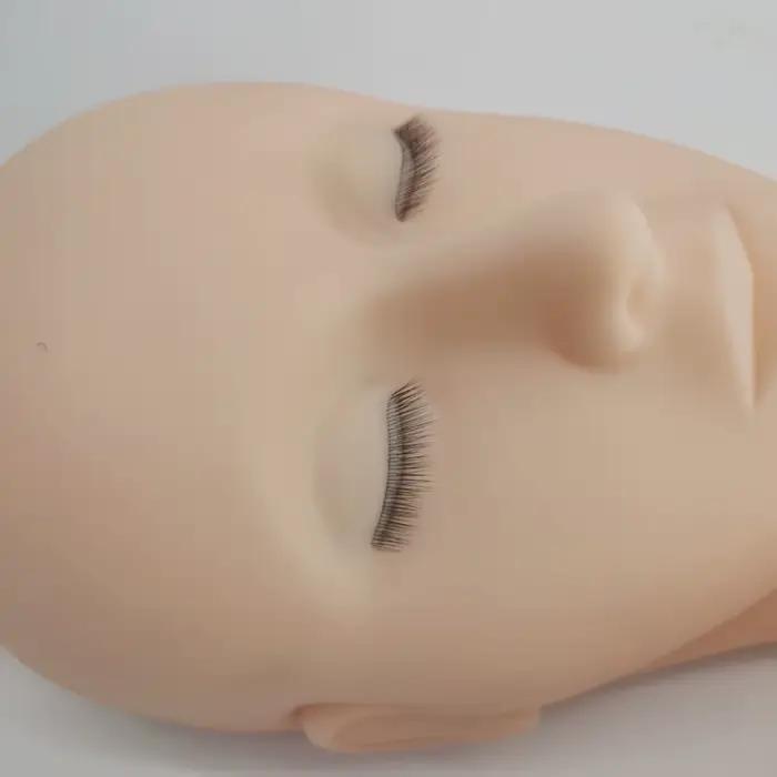 Tête de Mannequin 4D pour la Pratique de l'Extension des Cils, Outils de Formation au Greffage avec