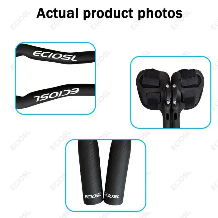 Guidon de repos en fibre de carbone 3K pour vélo de route triathlon contre-la-montre style TT position de conduite parfaite endurance aérodynamique