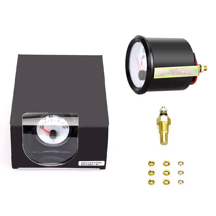 Jauge de température d'eau LED bleue personnalisée, température de l'eau de voiture de course, capte