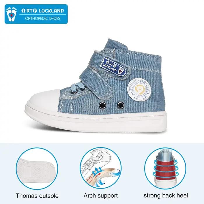 Toddler Orth4WD Chaussures pour Enfants Denim Toile Casual Running Chaussures Sportives Garçons Bol