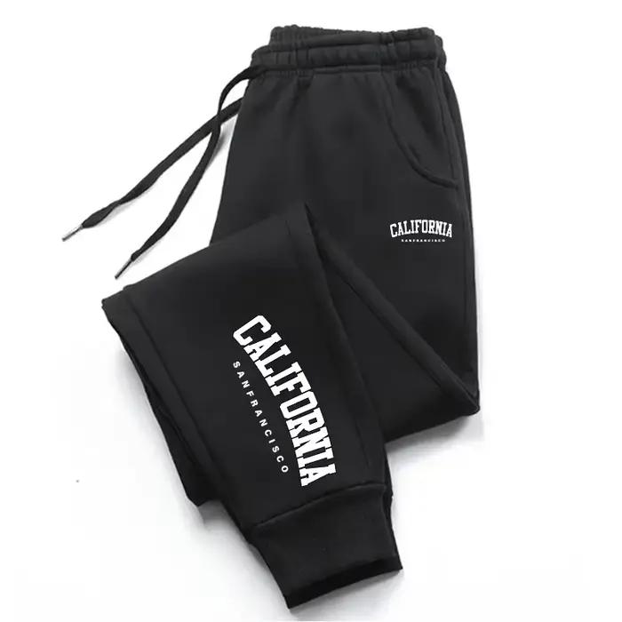 Pantalons de jogging pour hommes noirs décontractés et polyvalents pour le sport et le quotidien nouvelle mode quatre saisons vêtements pour homme occasions spéciales