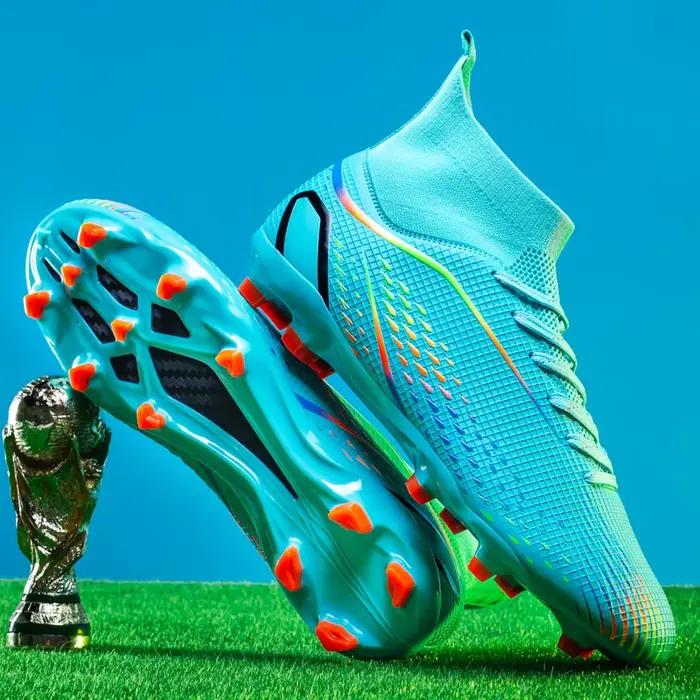 Chaussures de football respirantes unisexes pour matchs et entraînements sur gazon et futsal pour footballeurs amateurs et professionnels occassions spéciales et entraînements quotidiens