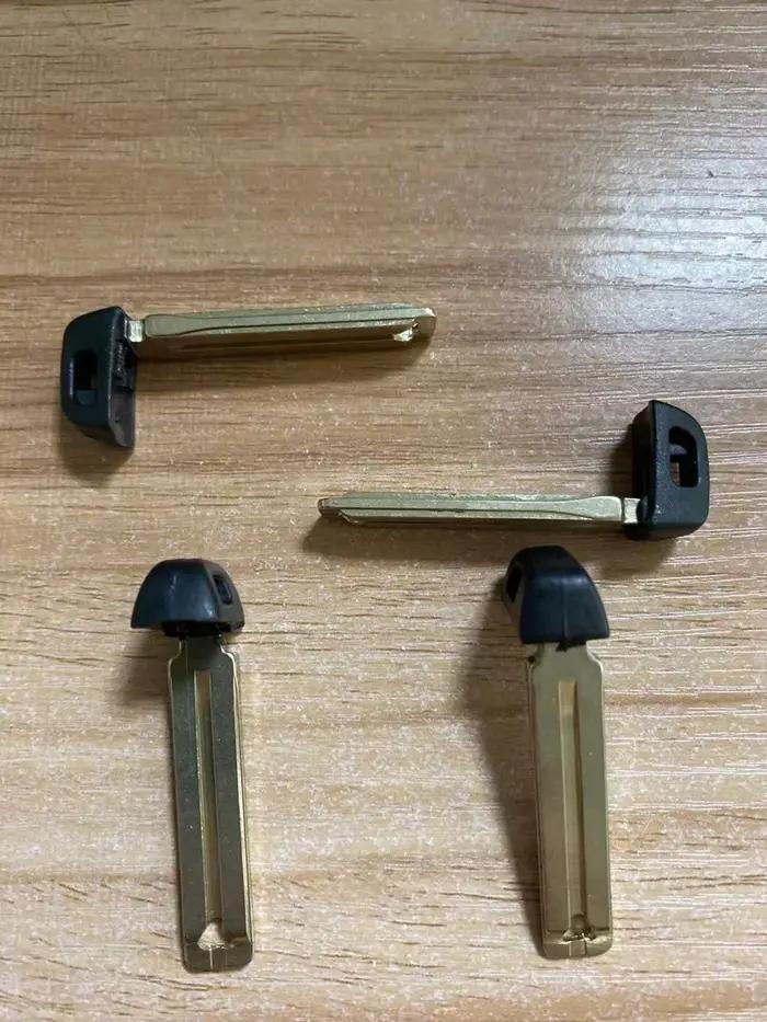 Keychannel 10 pièces lame de clé de voiture d'urgence télécommande intelligente insérer lame de clé