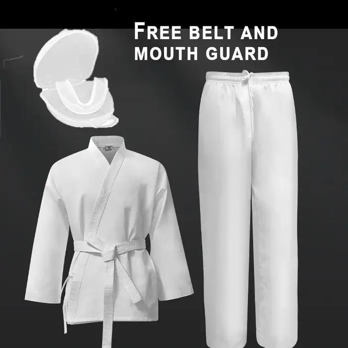 Uniforme de karaté respirant taekwondo karaté costumes ensemble vêtements de karaté pour Sparring fo