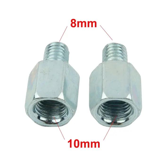 Adaptateur de miroir 10mm à 8mm, accessoires dans le sens des aiguilles d'une montre femelle à mâle
