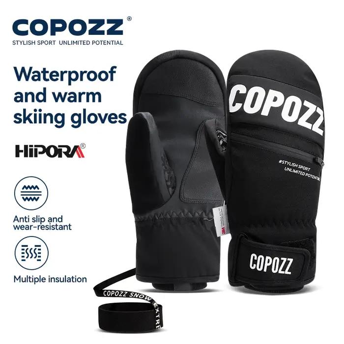 COPOZZ nouvelle mise à niveau épaissir gants de Ski hiver hommes femmes 3M Thinsulate gants de Snowb