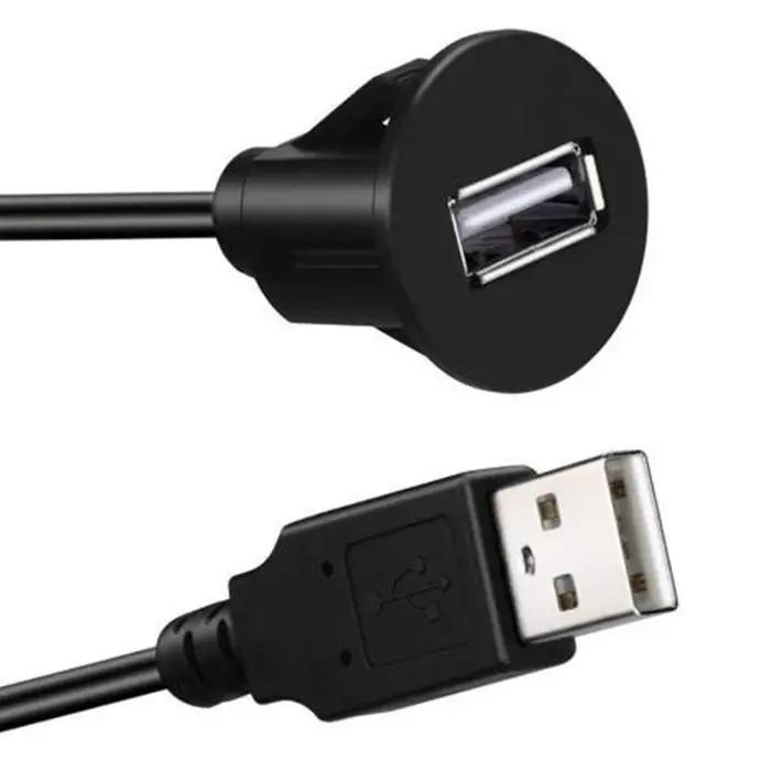 Ligne de montage encastré pour tableau de bord de voiture, câble d'extension de panneau de Port USB