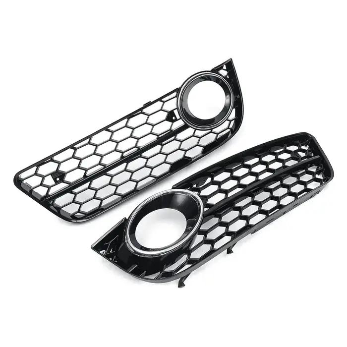 Calandre de phare antibrouillard pour pare-choc avant de voiture, couverture en maille nid d'abeille