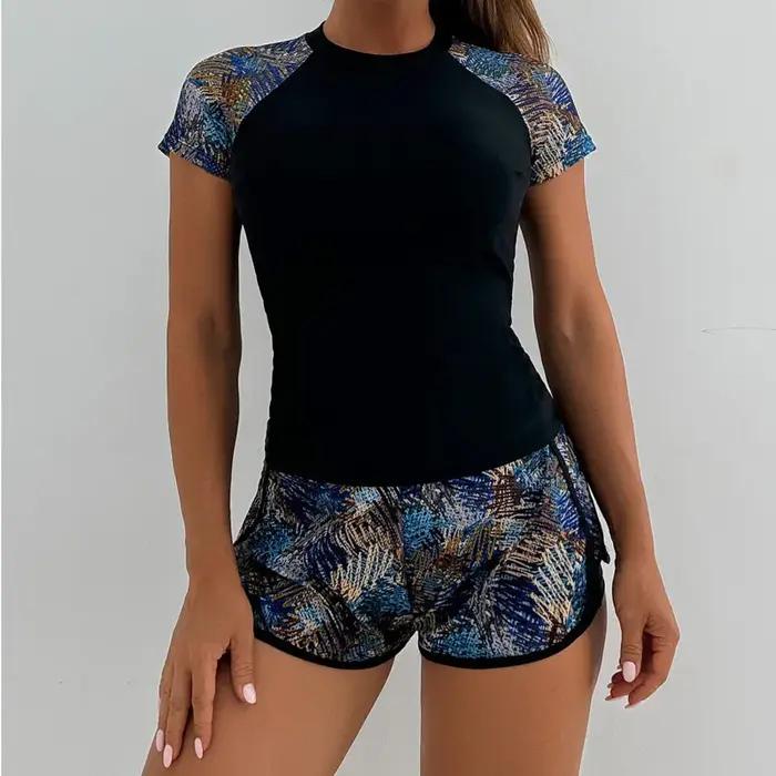 Ensemble maillot de bain Tankini femme imprimé séparé sport plage piscine 2026