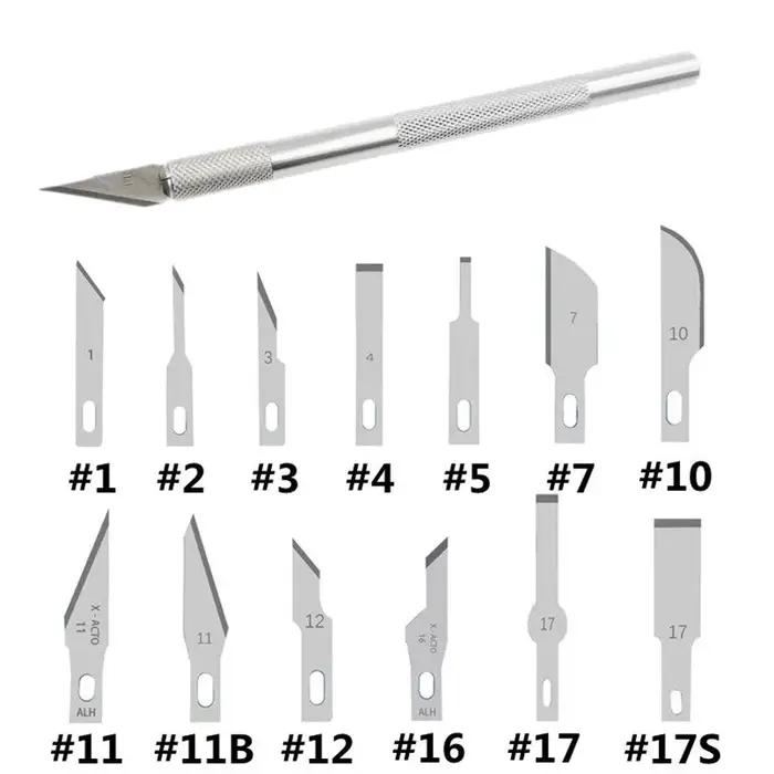 20 Lames de découpe pour sculpture sur bois, outils d'artisanat, de gravure et de sculpture, pour le