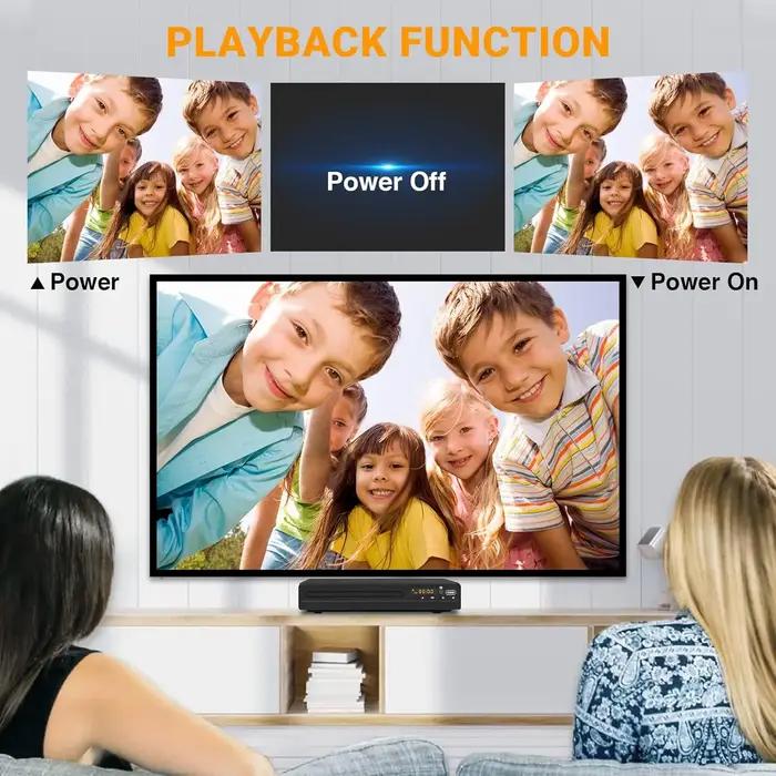 Lecteur DVD DVD 238 1080P HD lecteur DVD multimédia à domicile lecteur DVD boîte pour TV lecteurs CD