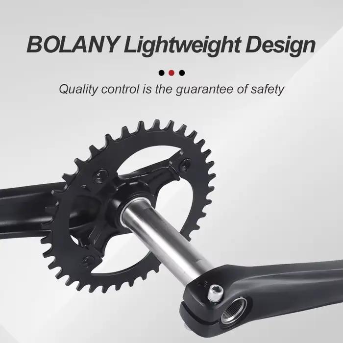 BOLANY Pédalier Intégré pour Vélo Plateau 104BCD Pédalier pour VTT Alliage d'Aluminium BB68 170mm 32