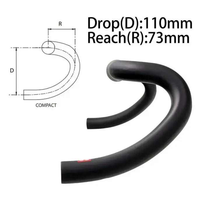 Nouveau Guidon de Vélo en Carbone pour Gravel 2026 – Grand Guidon Évasé pour Vélo de Cross-Country et de Route – Guidons de Cyclisme 400/420/440mm