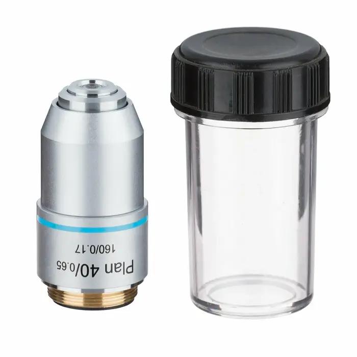 Objectif de Microscope PLAN DIN 4X 10X 20X 40X 60X 100X, filetage RMS
