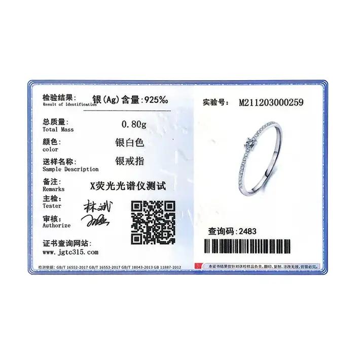 Modian 2021 réel 925 en argent Sterling Simple carré clair CZ charme couleur or bagues pour les femm
