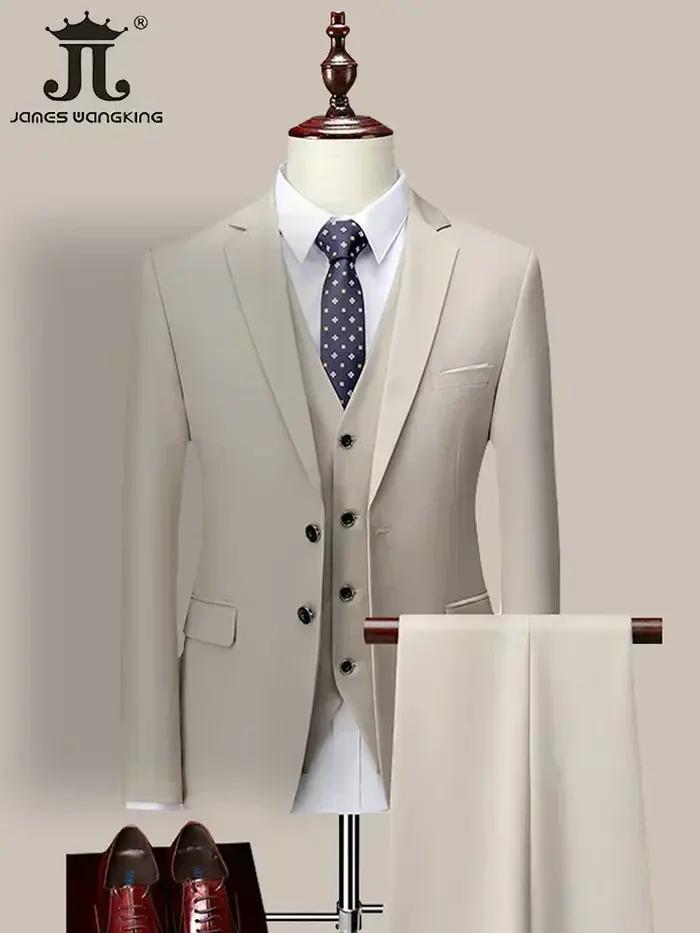 14 M-6XL de documents (Veste + Gla+ Pantalon) Marque haut de gamme pour hommes d'affaires formels tr